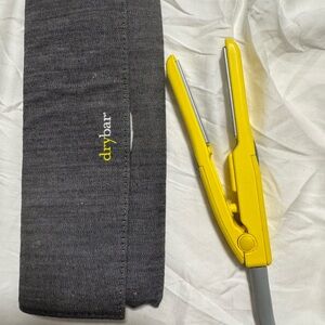 Drybar Vibrant Yellow Straightener with Charcoal Case